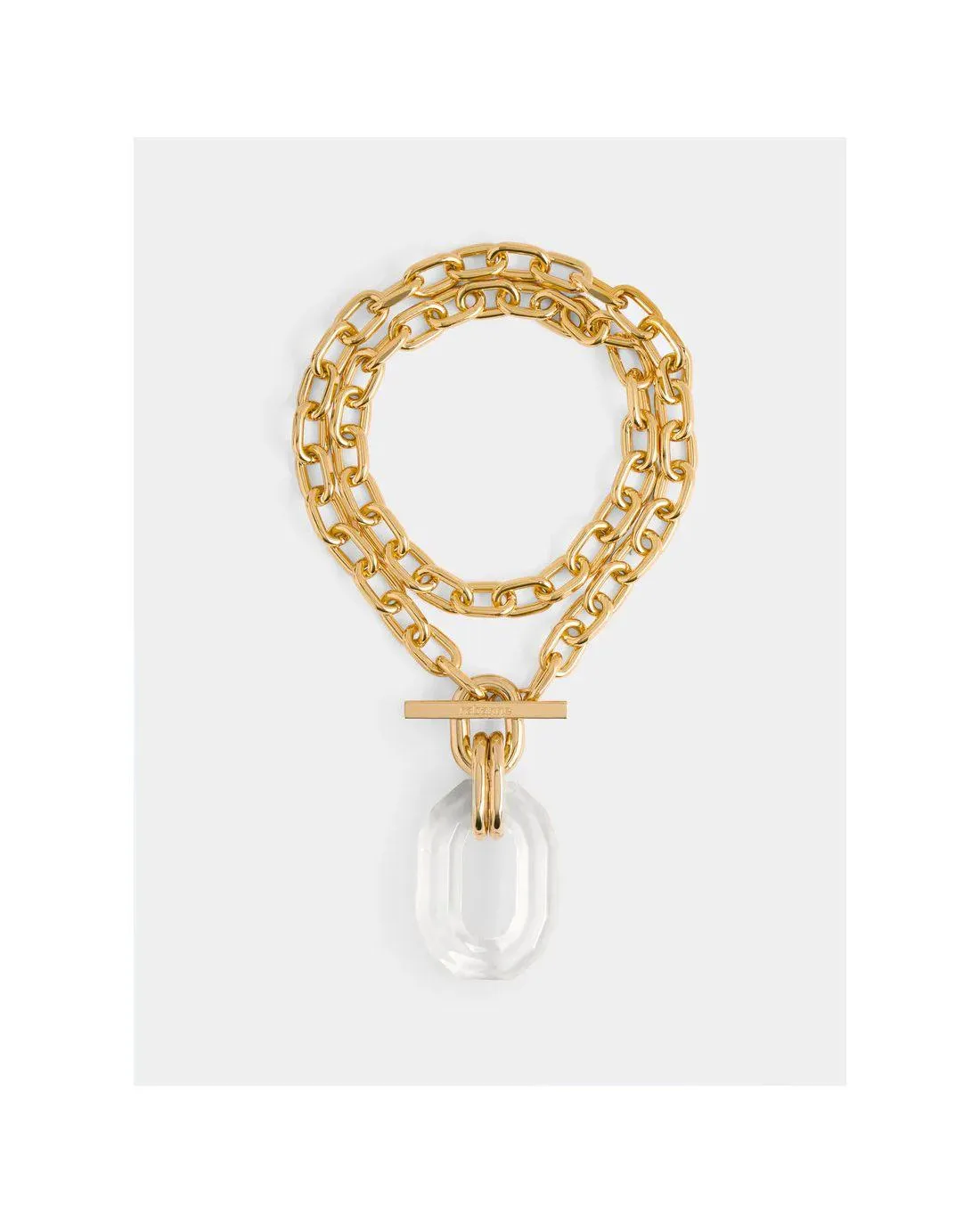 COLLIER SAUTOIR GOLD/TRANSPARENT - Paco Rabanne | Chez Maman Rouen