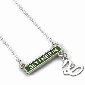 Collier Serpentard barre & charm - Harry Potter