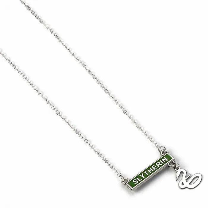 Collier Serpentard barre & charm - Harry Potter