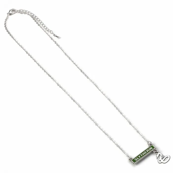 Collier Serpentard barre & charm - Harry Potter