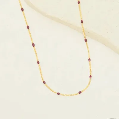 Collier Zoelie - Bordeaux - FEEKA