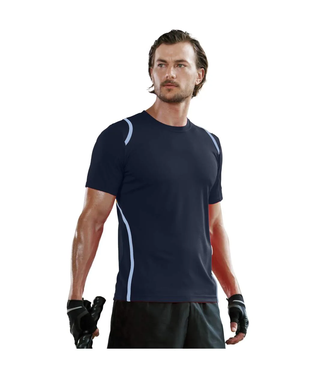 Cooltex t-shirt homme bleu marine/bleu clair GAMEGEAR