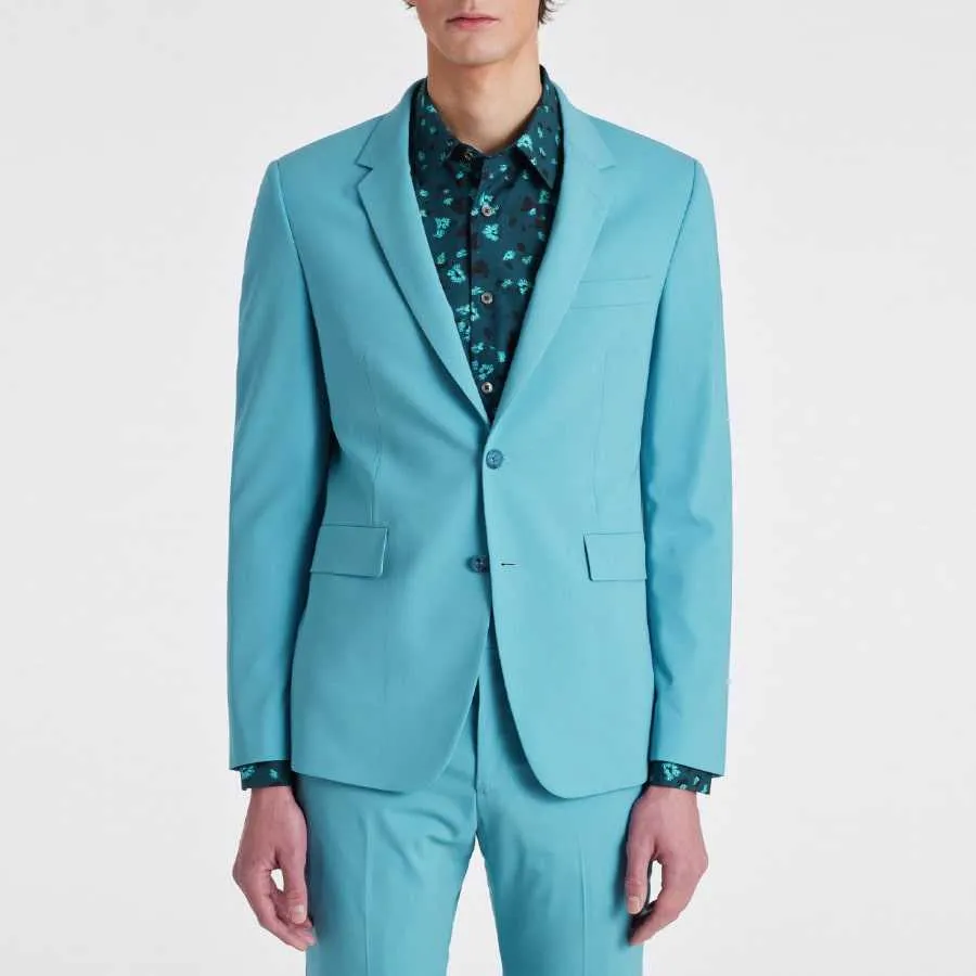 Costume Bleu Stretch En Laine Coupe Slim - Paul Smith pour homme