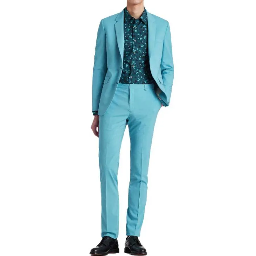 Costume Bleu Stretch En Laine Coupe Slim - Paul Smith pour homme