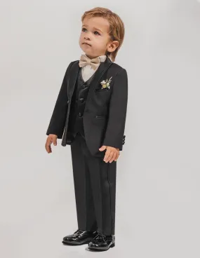 Costume Bébé Mariage en Noir - Costume Bébé Garcon Cérémonie TAILLE 6 Mois