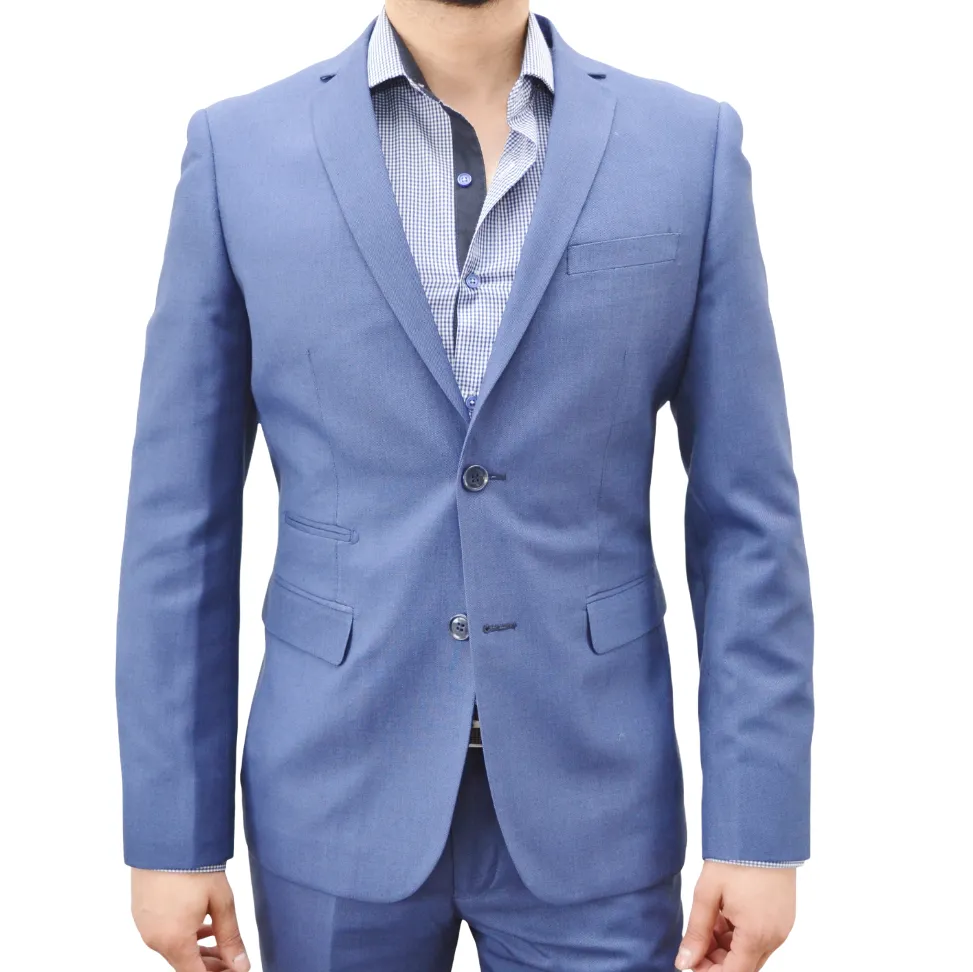 Costume homme bleu clair slim