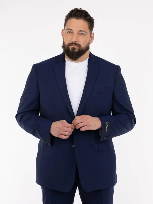 Costume Tissu Loro Piana Capel Collection PrivÃ©e Grande Taille bleu homme grande taille - Capelstore