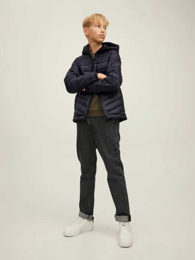 Doudoune hero hood noir enfant - Jack & Jones | wimod