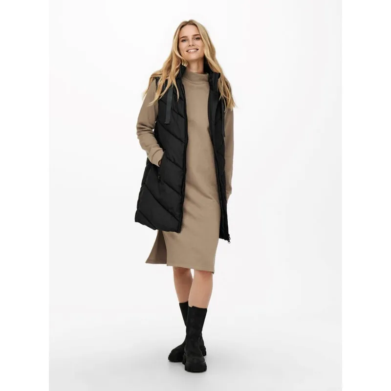 Doudoune sans manche velours debbie kaki femme - Vero Moda | wimod