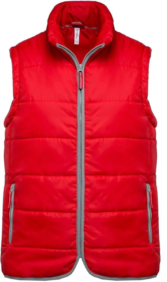 Doudoune sans manches - K6116 - rouge - bodywarmer matelassé 