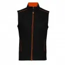 Gilet de Travail Homme Sans Manches Noir et Liseré Coloré - TOPTEX