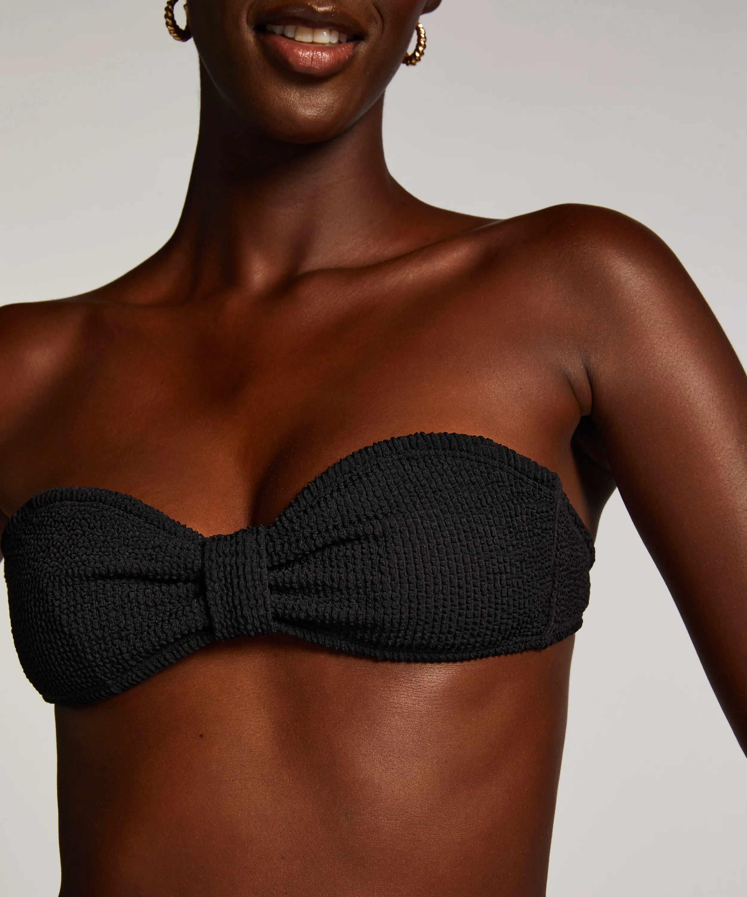 Haut de bikini bandeau Crinkle