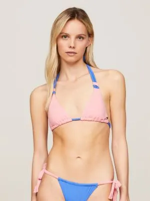 Haut de bikini triangle Heritage colour-block | Rose | Tommy Hilfiger