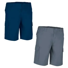 Lot 2 Bermudas pour homme - LAKE - bleu marine et gris 