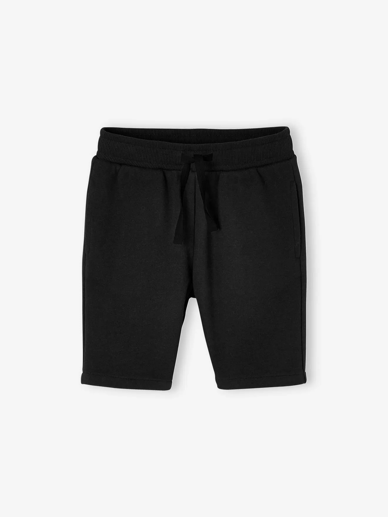 Lot de 2 bermudas Basics garçon en molleton lot noir - Vertbaudet