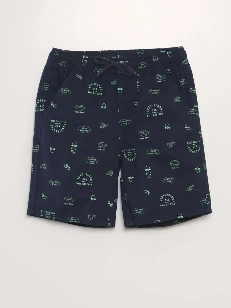 Lot de 2 bermudas - Bleu