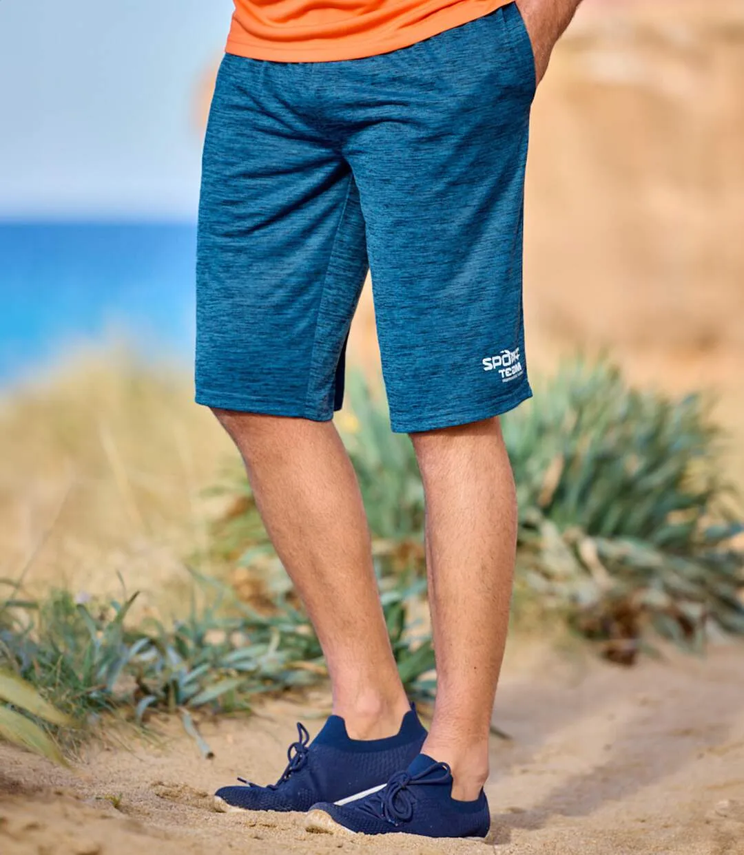 Lot de 2 Bermudas Sport Effet flammé 