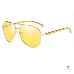 Lunette Aviateur Homme Soleil Doré