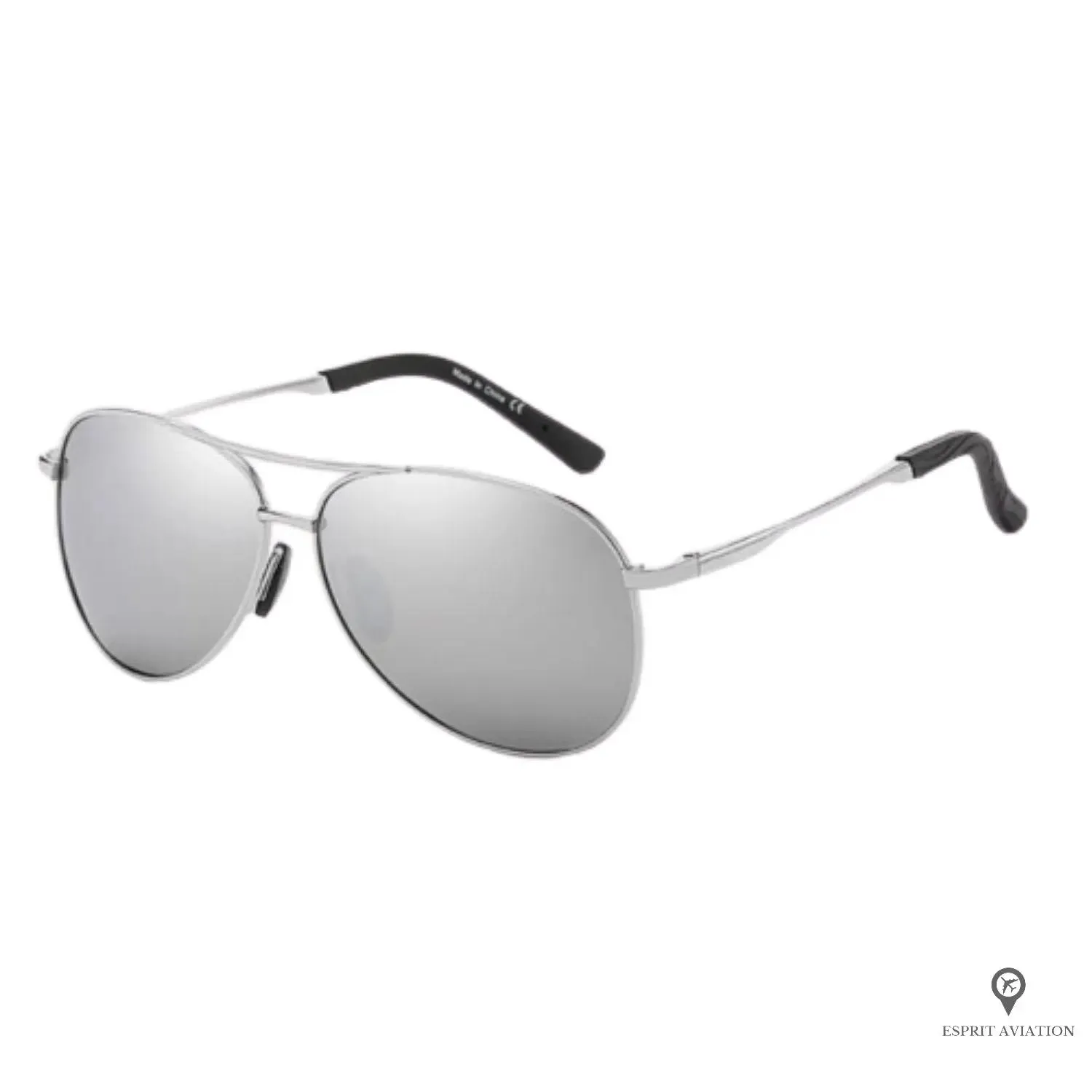 Lunette de Soleil Aviateur Homme Effet Miroir