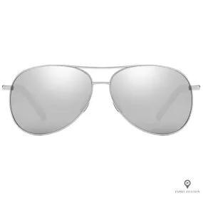 Lunette de Soleil Aviateur Homme Effet Miroir