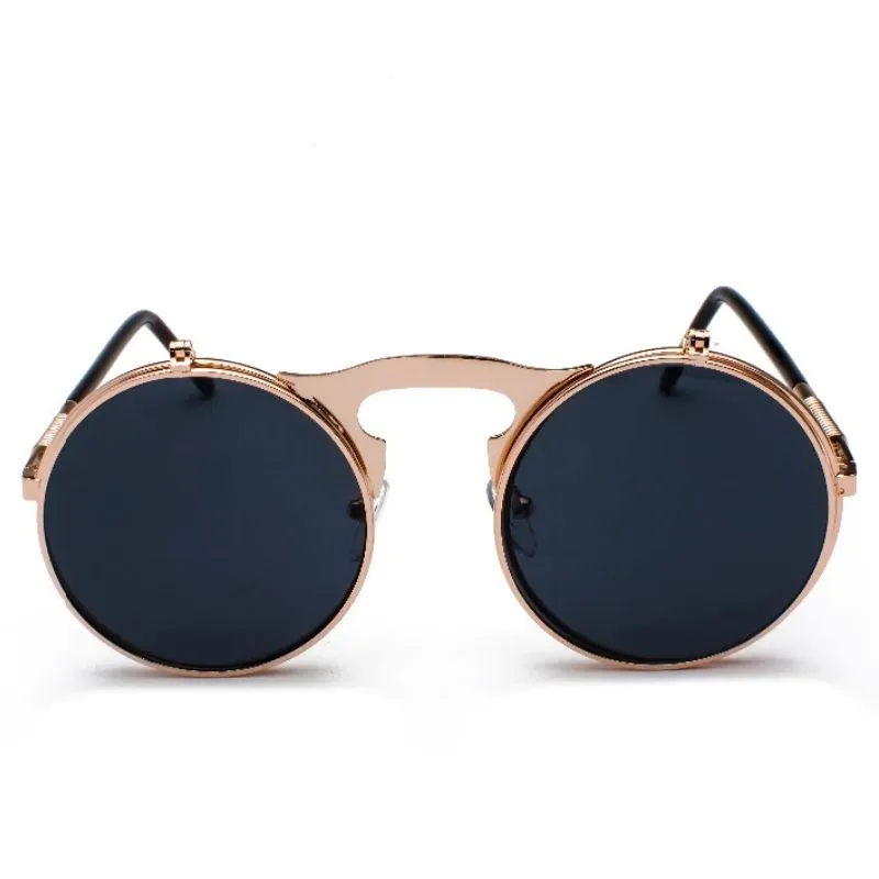 Lunettes de Soleil Steampunk Flip Vintage