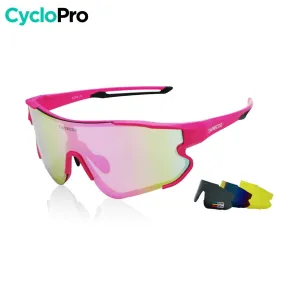 Lunettes Vélo Verres Interchangeables - Rose - OPTIMAX