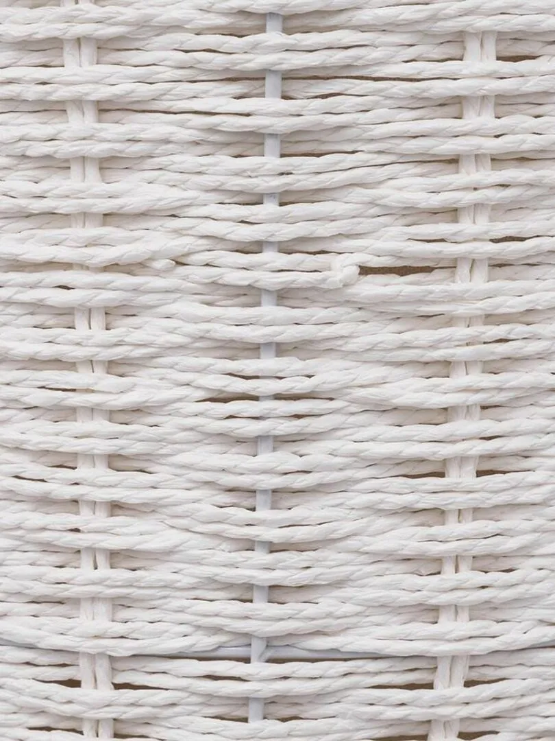 Panier à linge 40L rond Costa blanc - Blanc