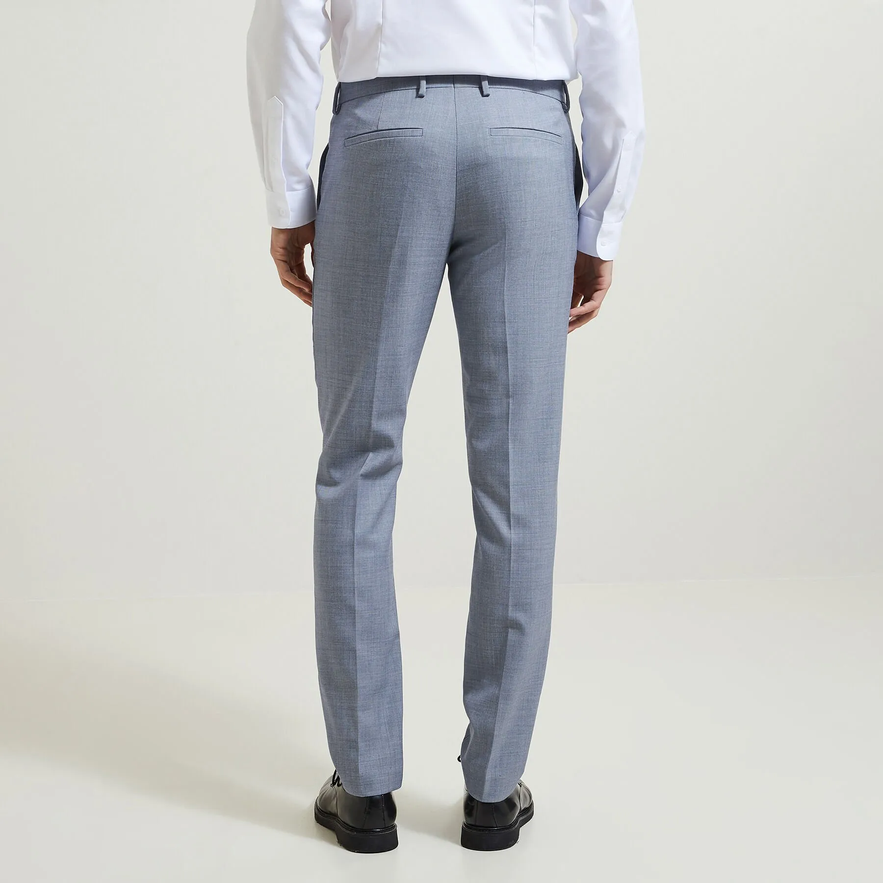 Pantalon de costume slim bi-ton Bleu foncé | Jules