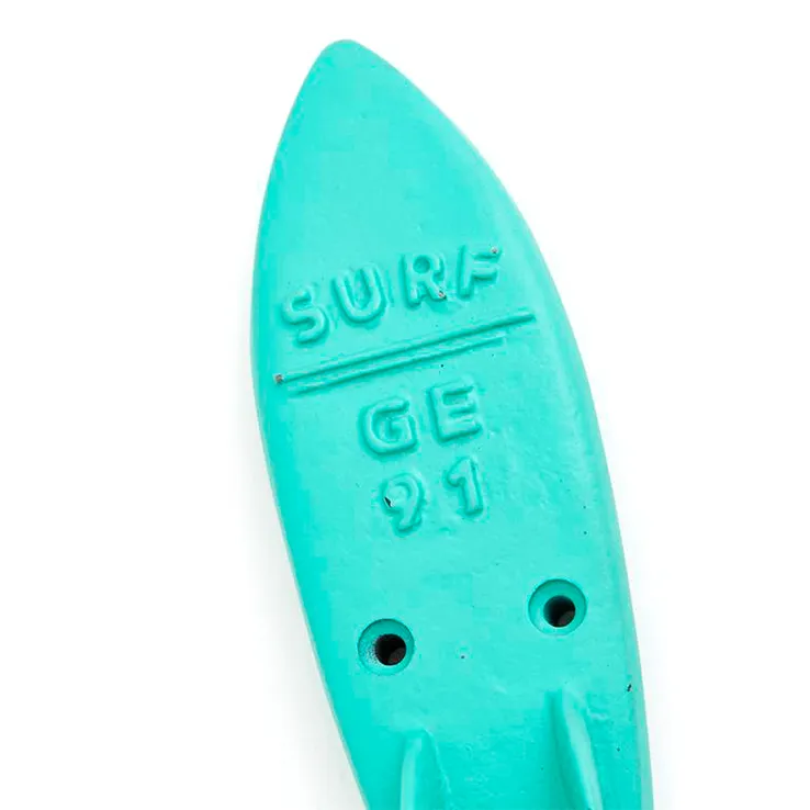 Patère planche de surf bleu turquoise