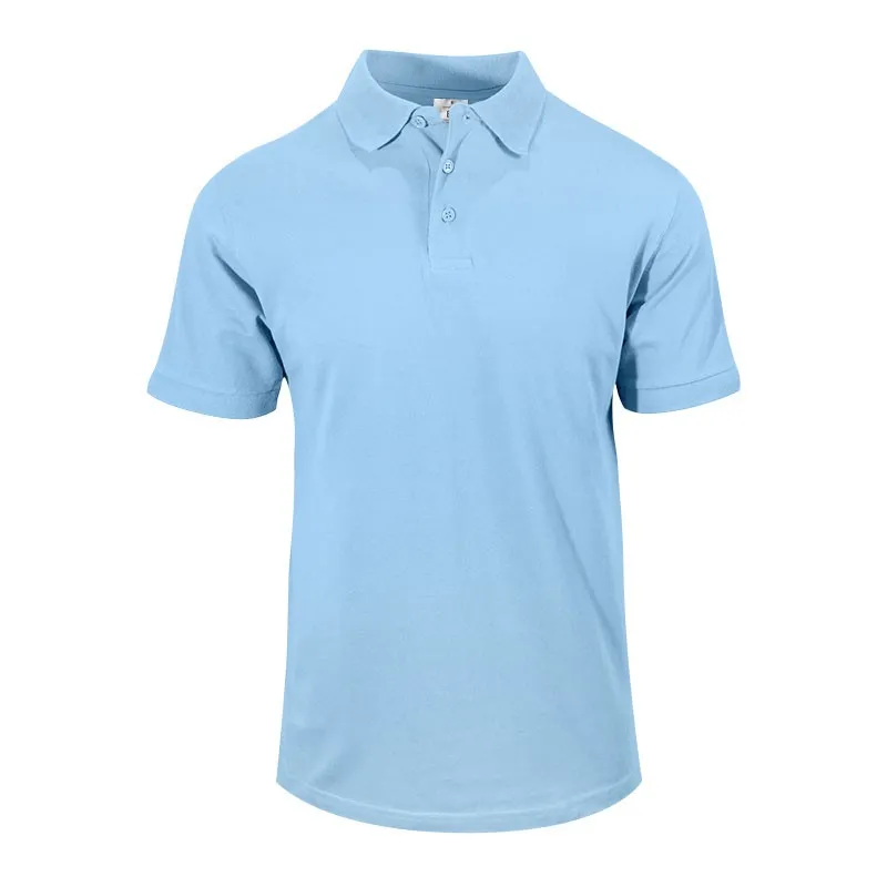 Polo de Travail Coton Homme Bleu Ciel - TOPTEX