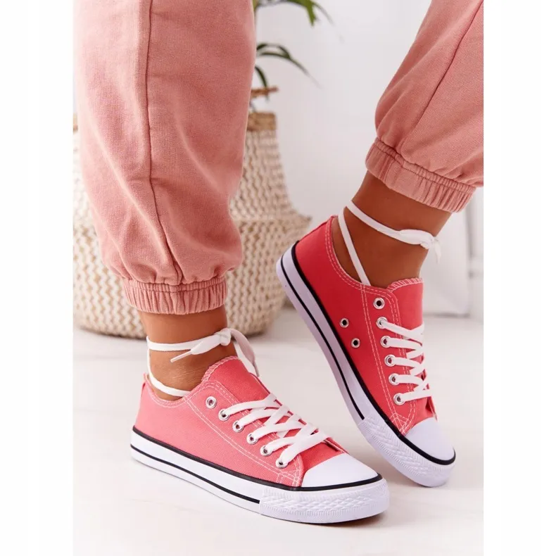 PS1 Baskets classiques Omerta corail pour femmes rouge