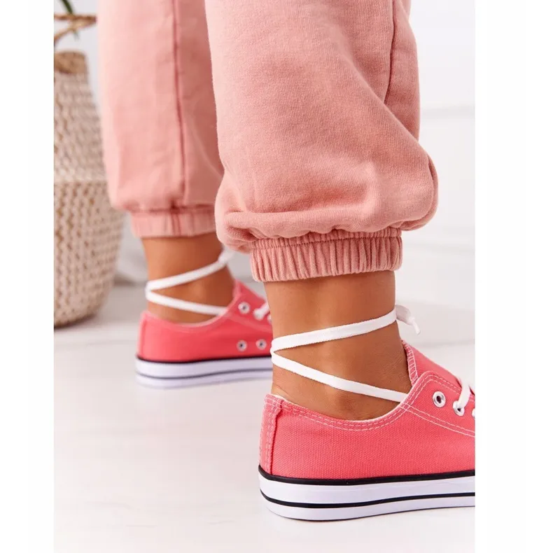 PS1 Baskets classiques Omerta corail pour femmes rouge