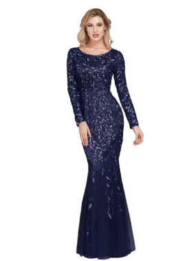 Robe De Soirée Chic  Gatsby Marine