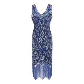 Robe Gatsby  Charleston Bleu