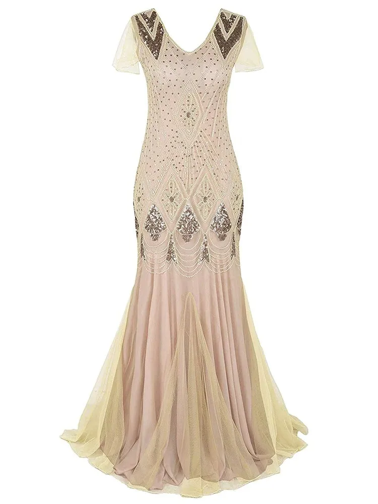 Robe Gatsby Longue Haute Couture Ivoire