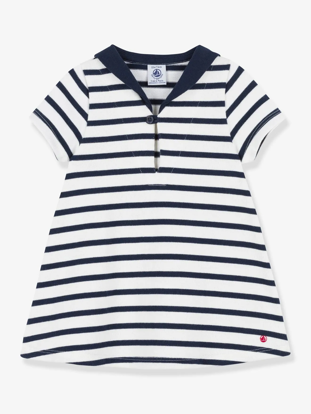 Robe manches courtes PETIT BATEAU blanc - Petit Bateau