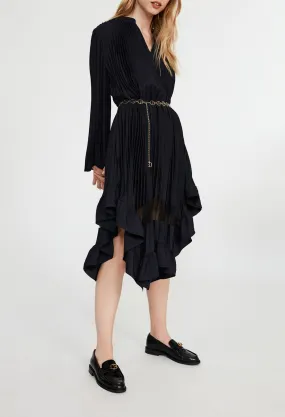 Robe plissée à volant | Claudie FR