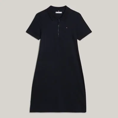 Robe polo moulante 1985 Collection Adaptive | Bleu | Tommy Hilfiger