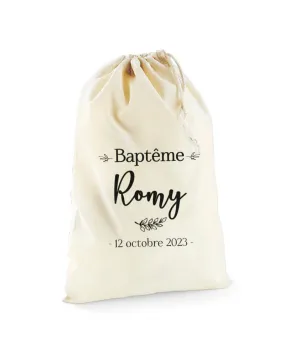 Sac cadeau baptême personnalisé - Délicatesse