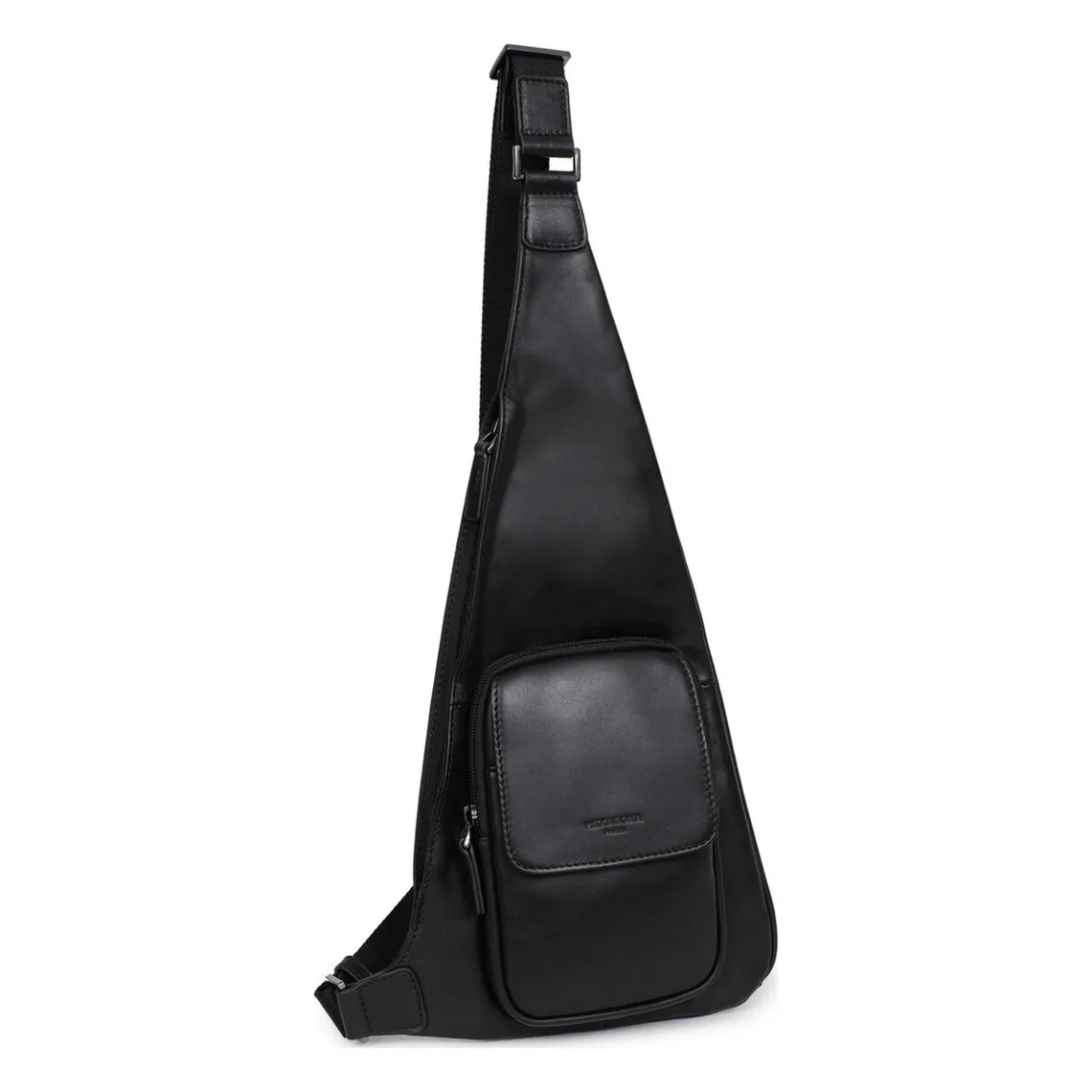 Sac monobretelle Cuir SOFTSTUDIO Noir Jarl Hexagona - Sac Besace Messenger Homme sur MenCorner