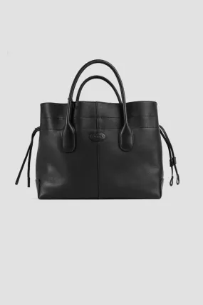 Sac souple en cuir noir