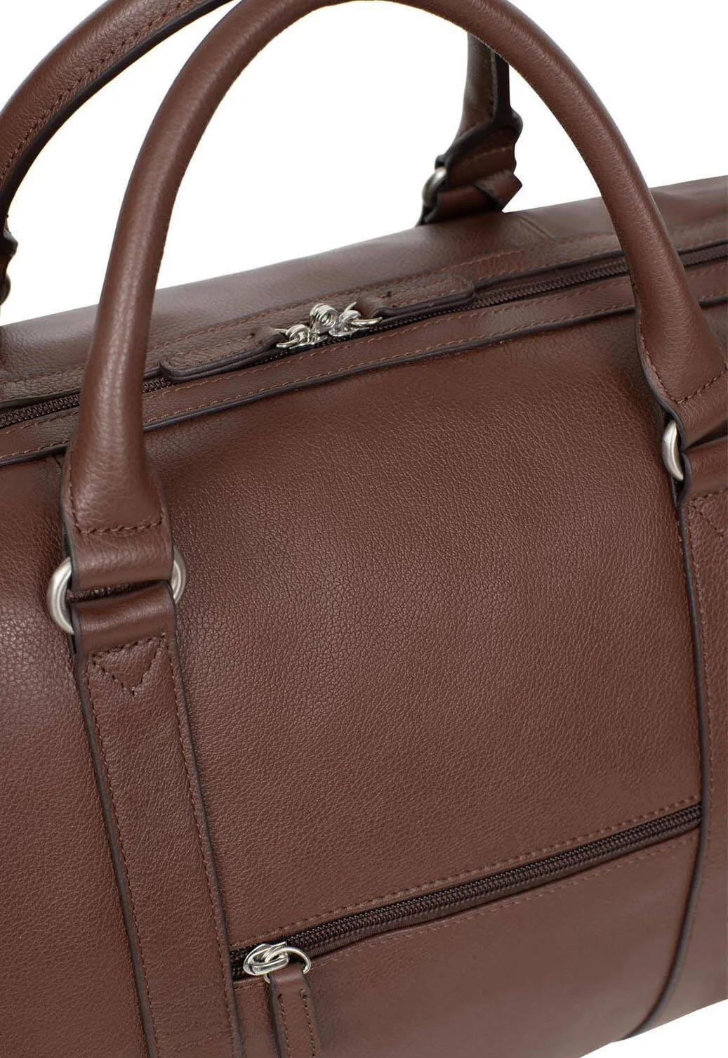 Sac voyage cuir vachette chocolat