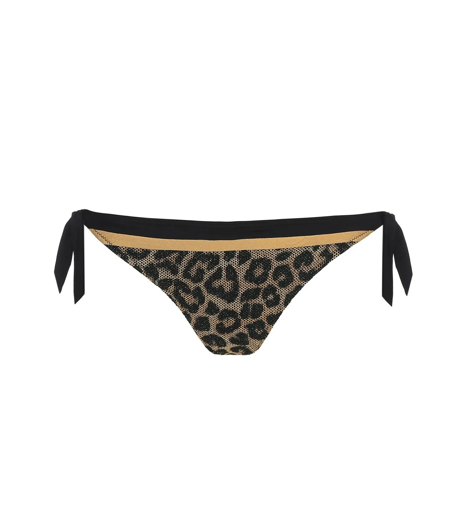 Slip de bikini taille basse nouette Golden Safari KIRIBATI