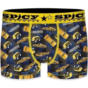 SPICY UNDERWEAR Boxer Homme Microfibre ASS1 TAX Gris Jaune