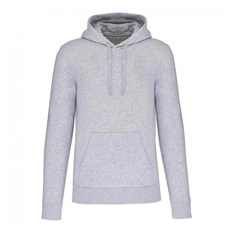 Sweat de Travail à Capuche Eco-Reponsable Gris Chiné - TOPTEX