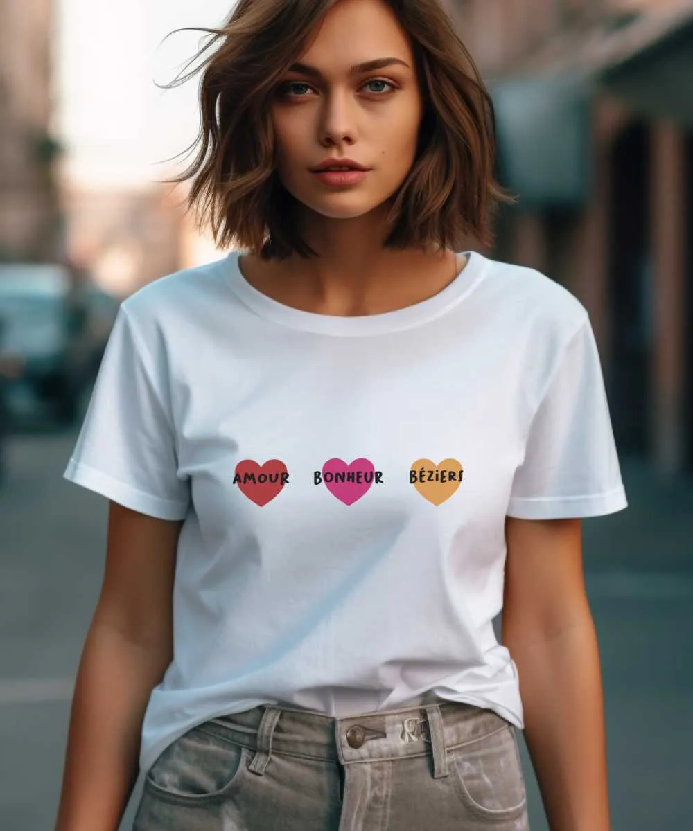 T-Shirt Amour bonheur Béziers