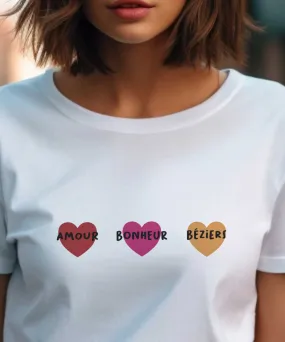 T-Shirt Amour bonheur Béziers