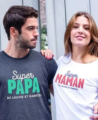 T-Shirt femme Super Maman personnalisé