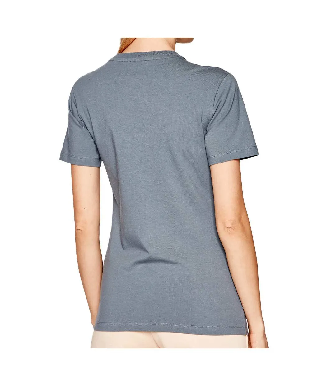 T-shirt Gris Femme Adidas Trefoil