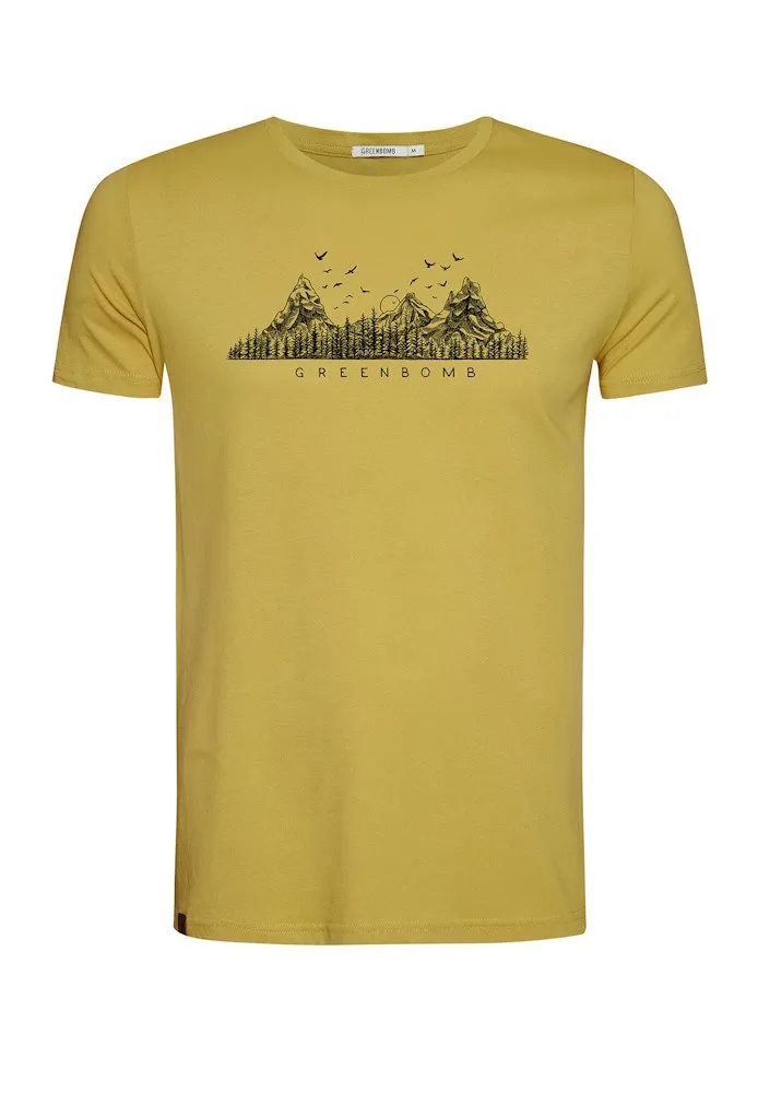 T-shirt imprimé Montagne Taille L